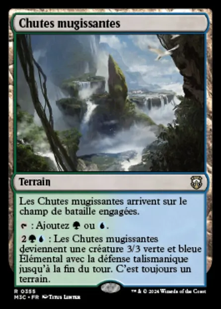 Chutes mugissantes, carte Magic M3C 355 — extension Modern Horizons 3 Commander