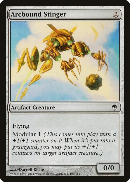 Arcbound Stinger, Magic card DST 103 — Darksteel set