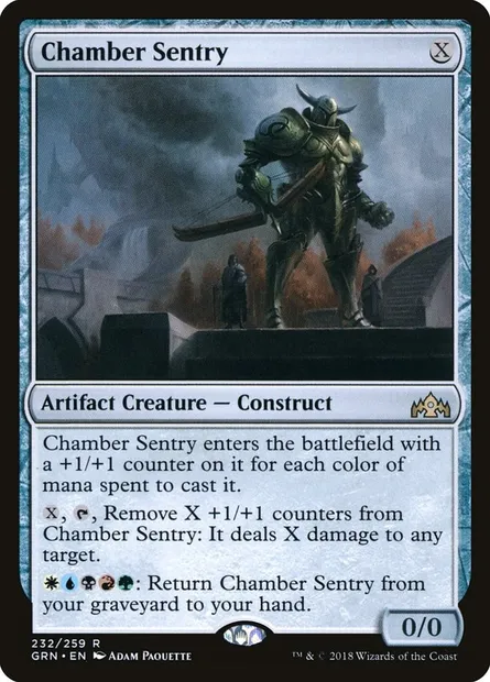 Chamber Sentry, Magic card GRN 232 — Guilds of Ravnica set
