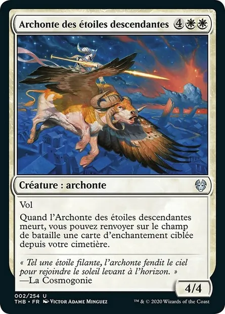 Archonte des étoiles descendantes, carte Magic THB 2 — extension Theros Beyond Death