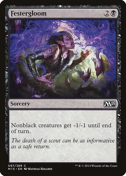 Festergloom, Magic card M15 97 — Magic 2015 set