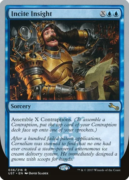 Incite Insight, carte Magic UST 36 — extension Unstable