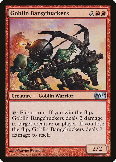Goblin Bangchuckers, Magic card M12 137 — Magic 2012 set