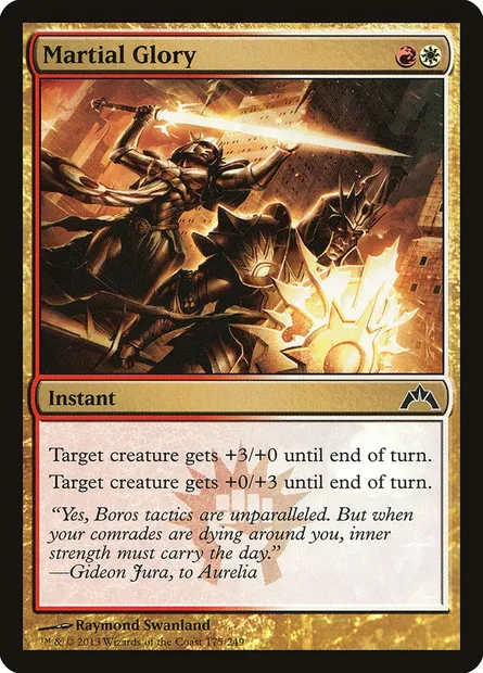 Martial Glory, Magic card GTC 175 — Gatecrash set