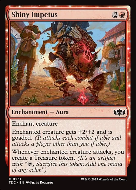 Shiny Impetus, Magic card TDC 231 — Tarkir: Dragonstorm Commander set
