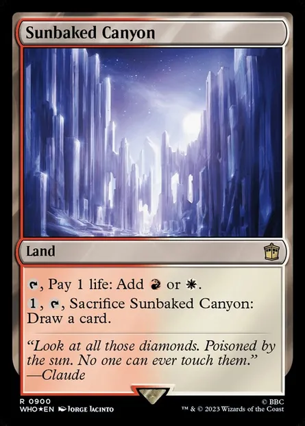 Sunbaked Canyon, Magic card WHO 900 — Doctor Who set