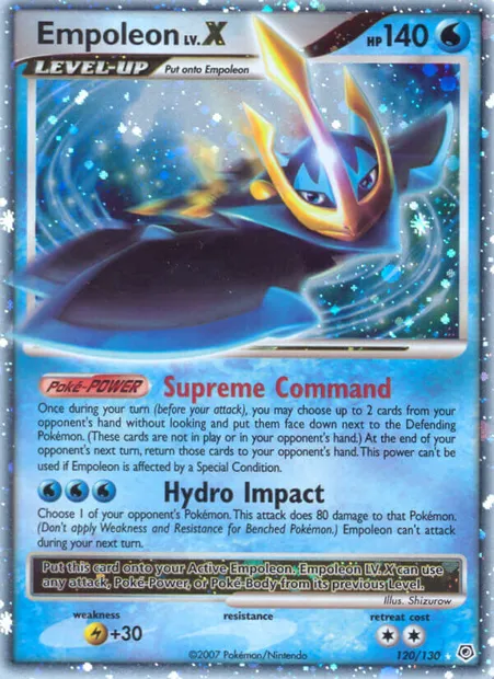 Empoleon, Pokémon card DP 120 — Diamond & Pearl set