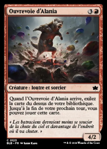 Ouvrevoie d'Alania, carte Magic BLB 123 — extension Bloomburrow