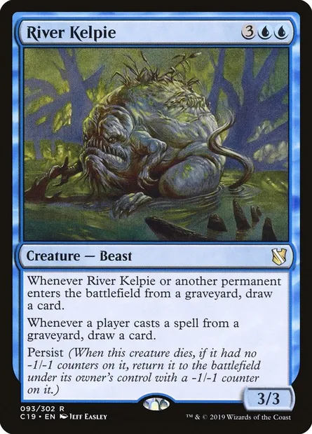 River Kelpie, Magic card C19 93 — Commander 2019 set