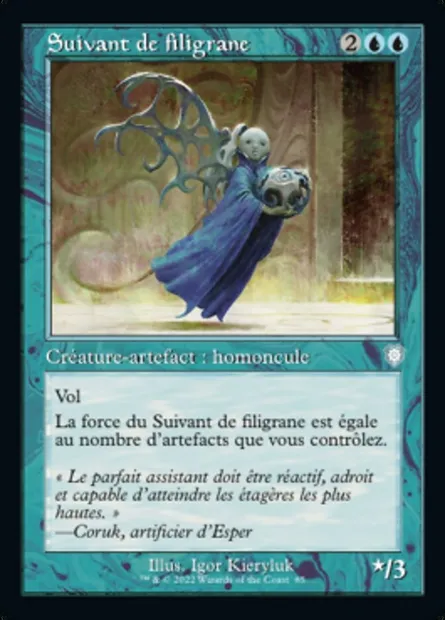 Suivant de filigrane, carte Magic BRC 85 — extension The Brothers' War Commander