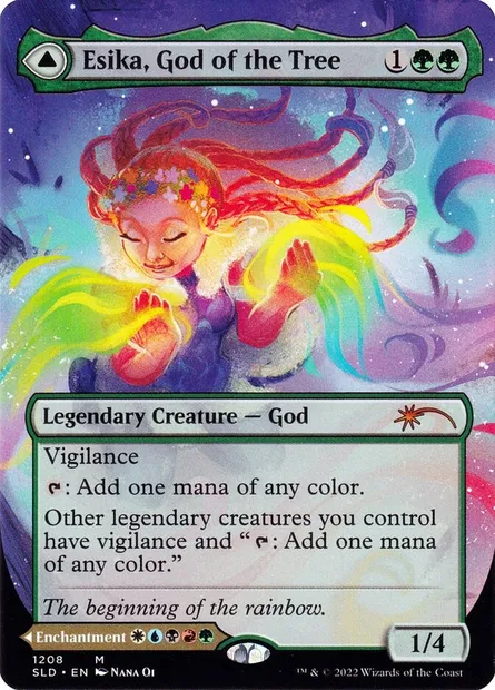 Esika, God of the Tree // The Prismatic Bridge, Magic card SLD 1208 — Secret Lair Drop set