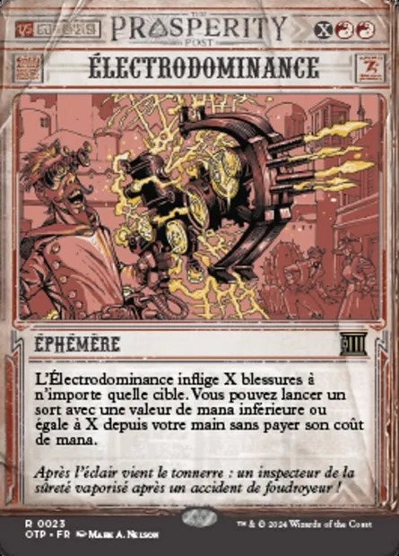 Électrodominance, carte Magic OTP 23 — extension Breaking News