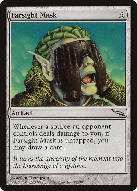 Masque de clairvoyance, carte Magic MRD 170 — extension Mirrodin