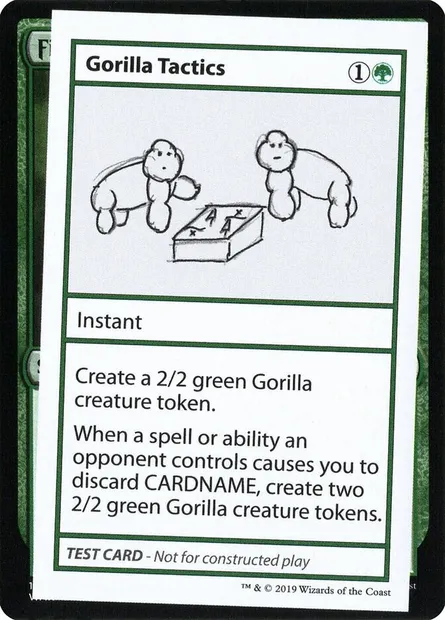 Gorilla Tactics, Magic card CMB2 76 — Mystery Booster Playtest Cards 2021 set