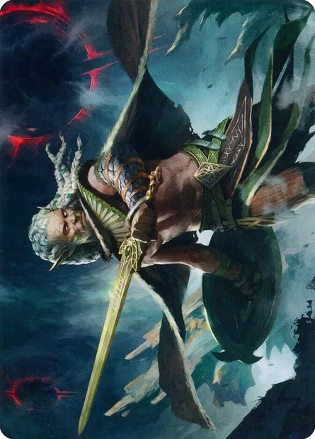 Serpent-Blade Assailant // Serpent-Blade Assailant, carte Magic AMOM 40 — extension March of the Machine Art Series