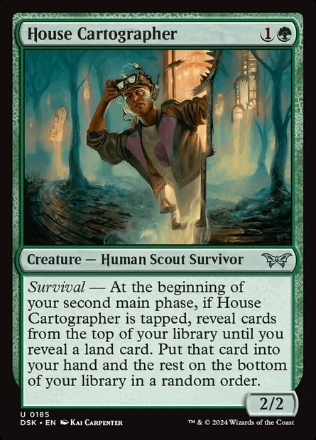 House Cartographer, Magic card DSK 185 — Duskmourn: House of Horror set
