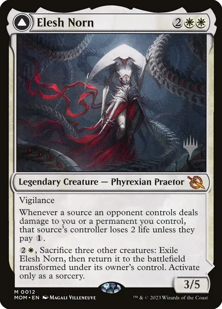 Elesh Norn // The Argent Etchings, Magic card PMOM 12p — March of the Machine Promos set