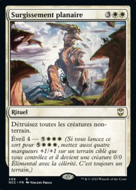 Surgissement planaire, carte Magic NCC 209 — extension New Capenna Commander