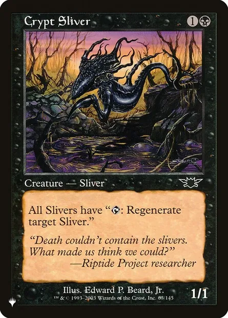 Crypt Sliver, Magic card PLST LGN-63 — The List set