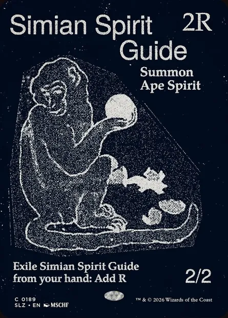 Simian Spirit Guide, Magic card SLZ 189 — The Zeta Set set