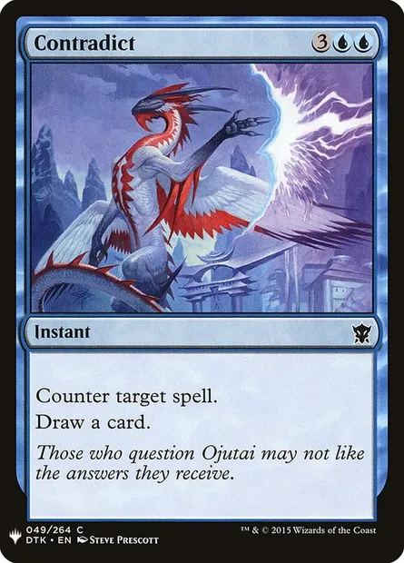 Contradict, Magic card PLST DTK-49 — The List set