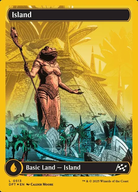 Island, Magic card DFT 513 — Aetherdrift set