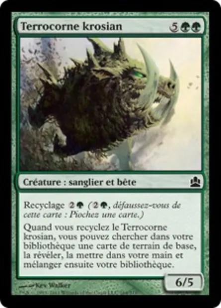 Terrocorne krosian, carte Magic CMD 164 — extension Commander 2011