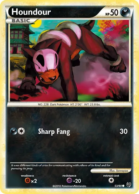 Houndour, Pokémon card UD 53 — Undaunted set