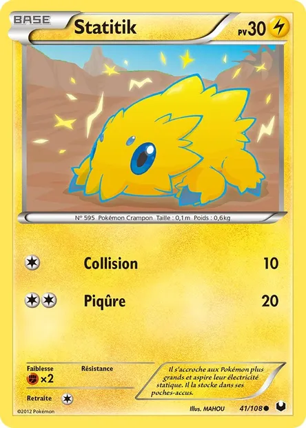Statitik, carte Pokémon DEX 41 — extension Explorateurs Obscurs