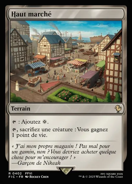 Haut marché, carte Magic FIC 402 — extension Final Fantasy Commander