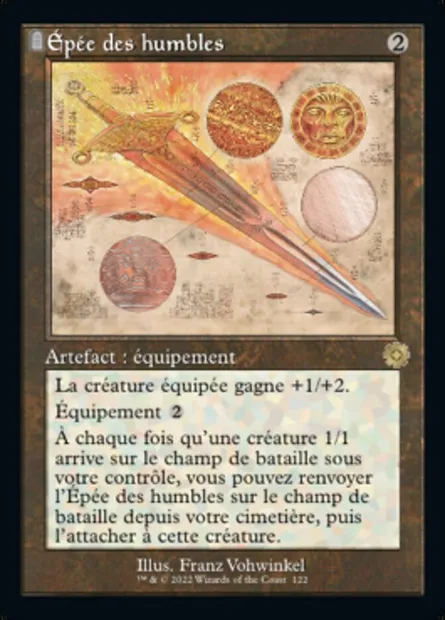 Épée des humbles, carte Magic BRR 122 — extension The Brothers' War Retro Artifacts