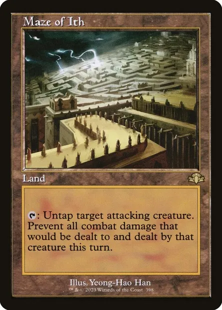 Maze of Ith, Magic card DMR 398 — Dominaria Remastered set