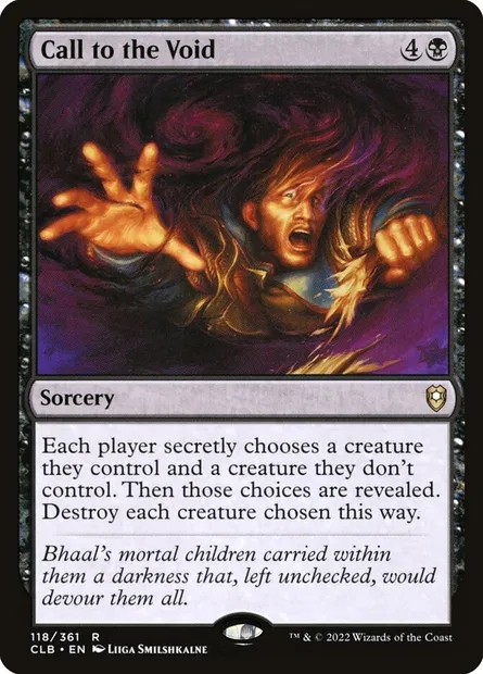 Call to the Void, Magic card CLB 118 — Commander Legends: Battle for Baldur's Gate set
