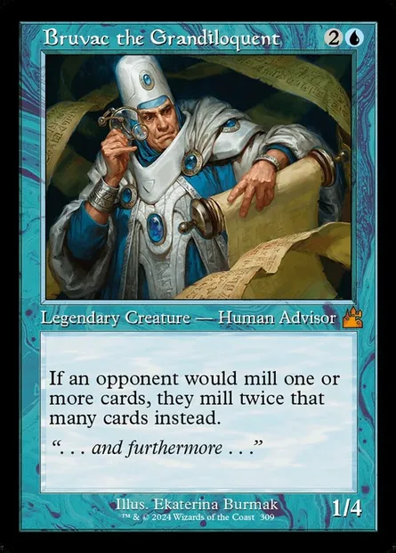 Bruvac the Grandiloquent, Magic card RVR 309 — Ravnica Remastered set