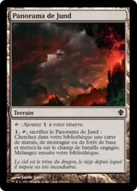 Panorama de Jund, carte Magic C13 298 — extension Commander 2013