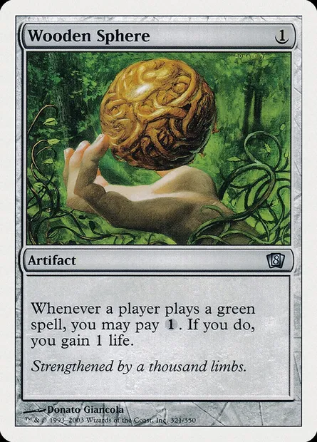 Wooden Sphere, Magic card 8ED 321 — Eighth Edition set