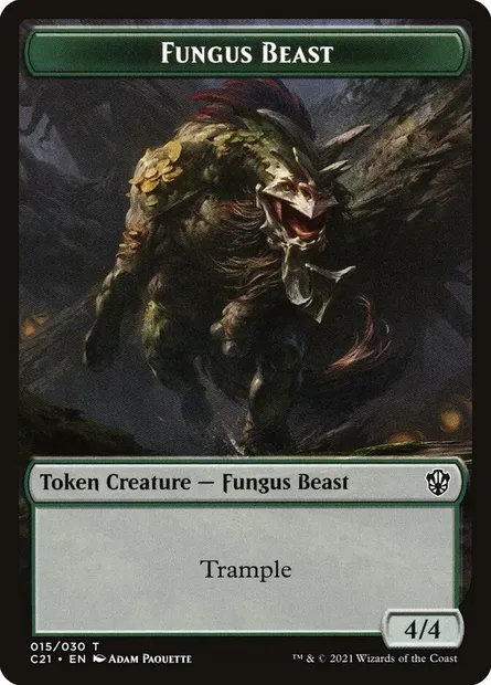 Fungus Beast, Magic card TC21 15 — Commander 2021 Tokens set