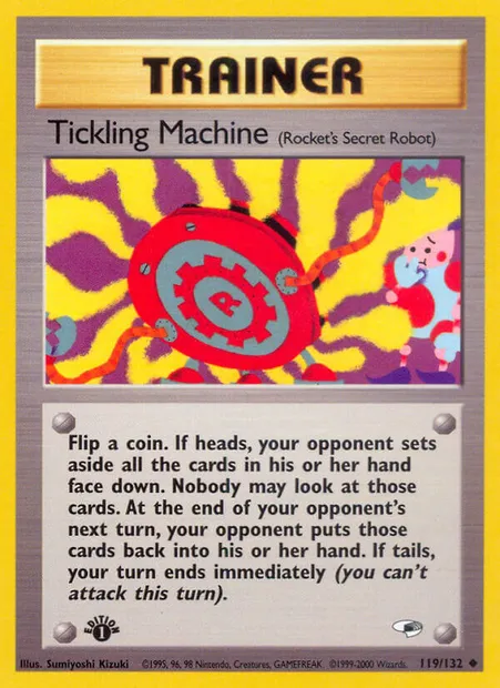 Tickling Machine, Pokémon card GH 119 — Gym Heroes set