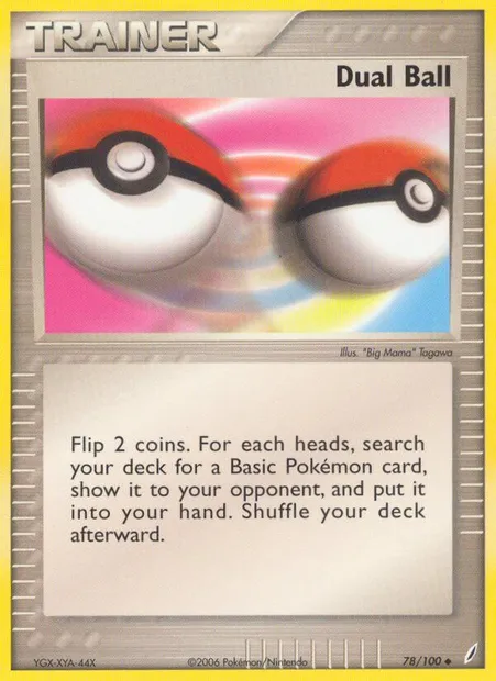 Dual Ball, Pokémon card CG 78 — Crystal Guardians set