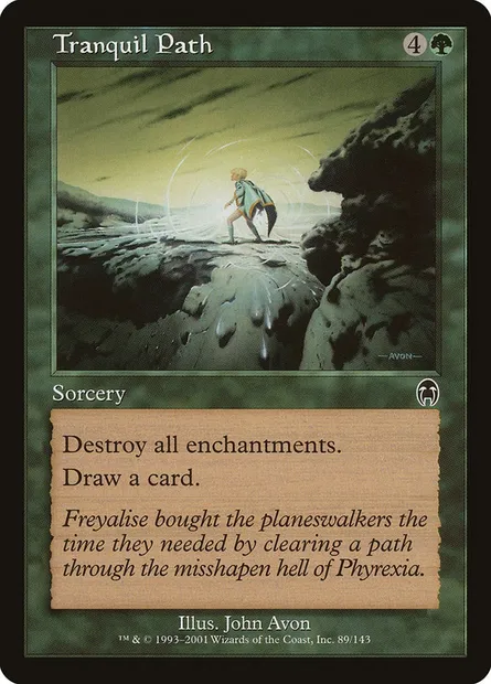 Chemin tranquille, carte Magic APC 89 — extension Apocalypse