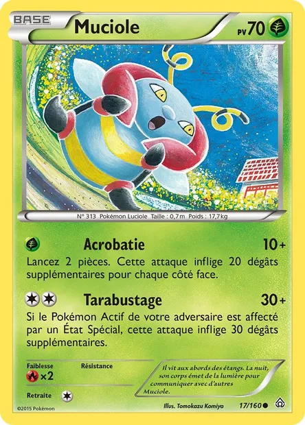 Muciole, carte Pokémon PRC 17 — extension Primo-Choc