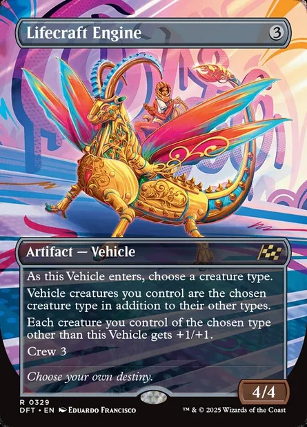 Lifecraft Engine, Magic card DFT 329 — Aetherdrift set