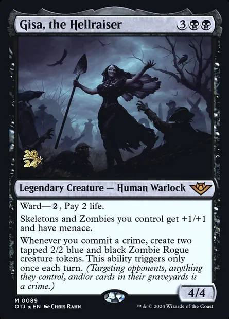 Gisa, the Hellraiser, Magic card POTJ 89s — Outlaws of Thunder Junction Promos set