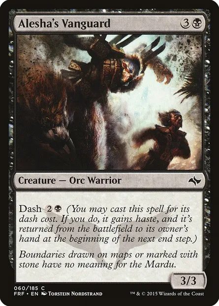 Alesha's Vanguard, Magic card FRF 60 — Fate Reforged set