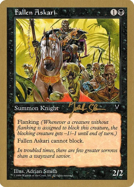 Fallen Askari, Magic card WC97 js59 — World Championship Decks 1997 set