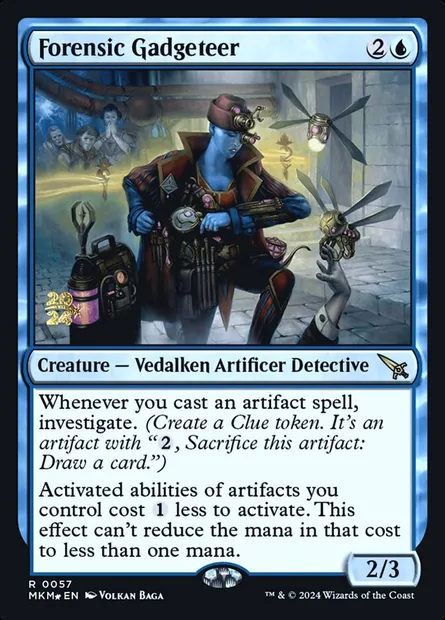Forensic Gadgeteer, Magic card PMKM 57s — Murders at Karlov Manor Promos set