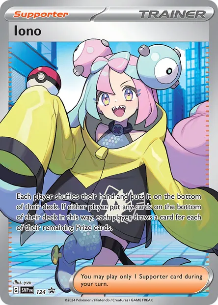 Iono, Pokémon card PR-SV 124 — SVP Black Star Promos set