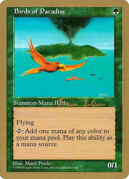 Oiseaux de paradis, carte Magic WC98 bs280 — extension World Championship Decks 1998