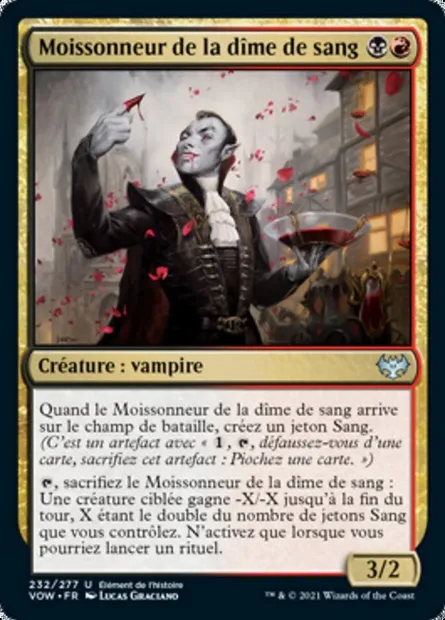 Moissonneur de la dîme de sang, carte Magic VOW 232 — extension Innistrad : noce écarlate