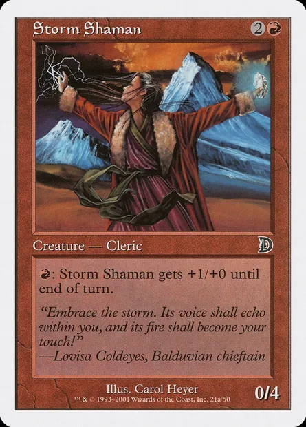Storm Shaman, Magic card DKM 21a — Deckmasters set